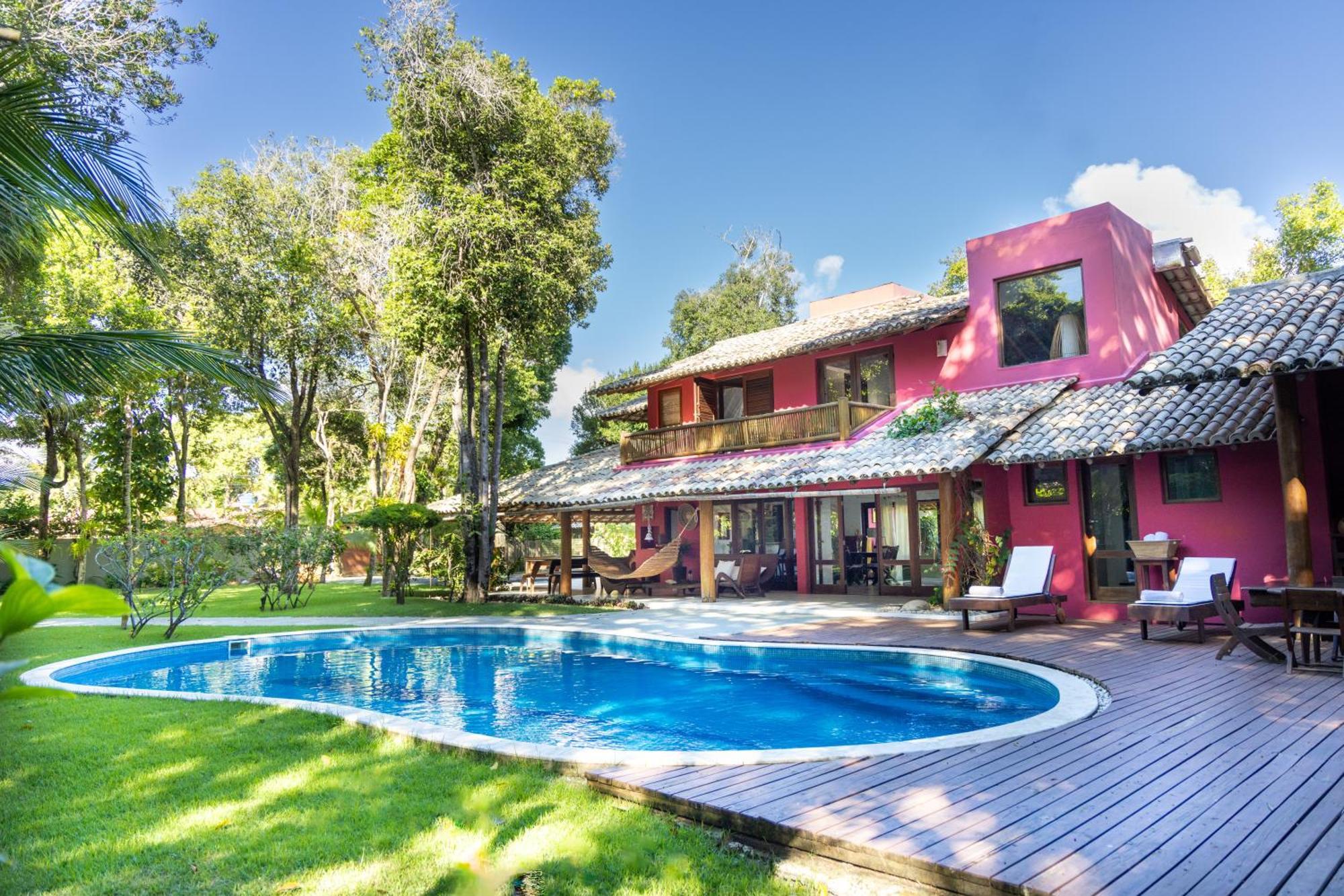Casa Rosa Coqueiros Villa Porto Seguro Buitenkant foto