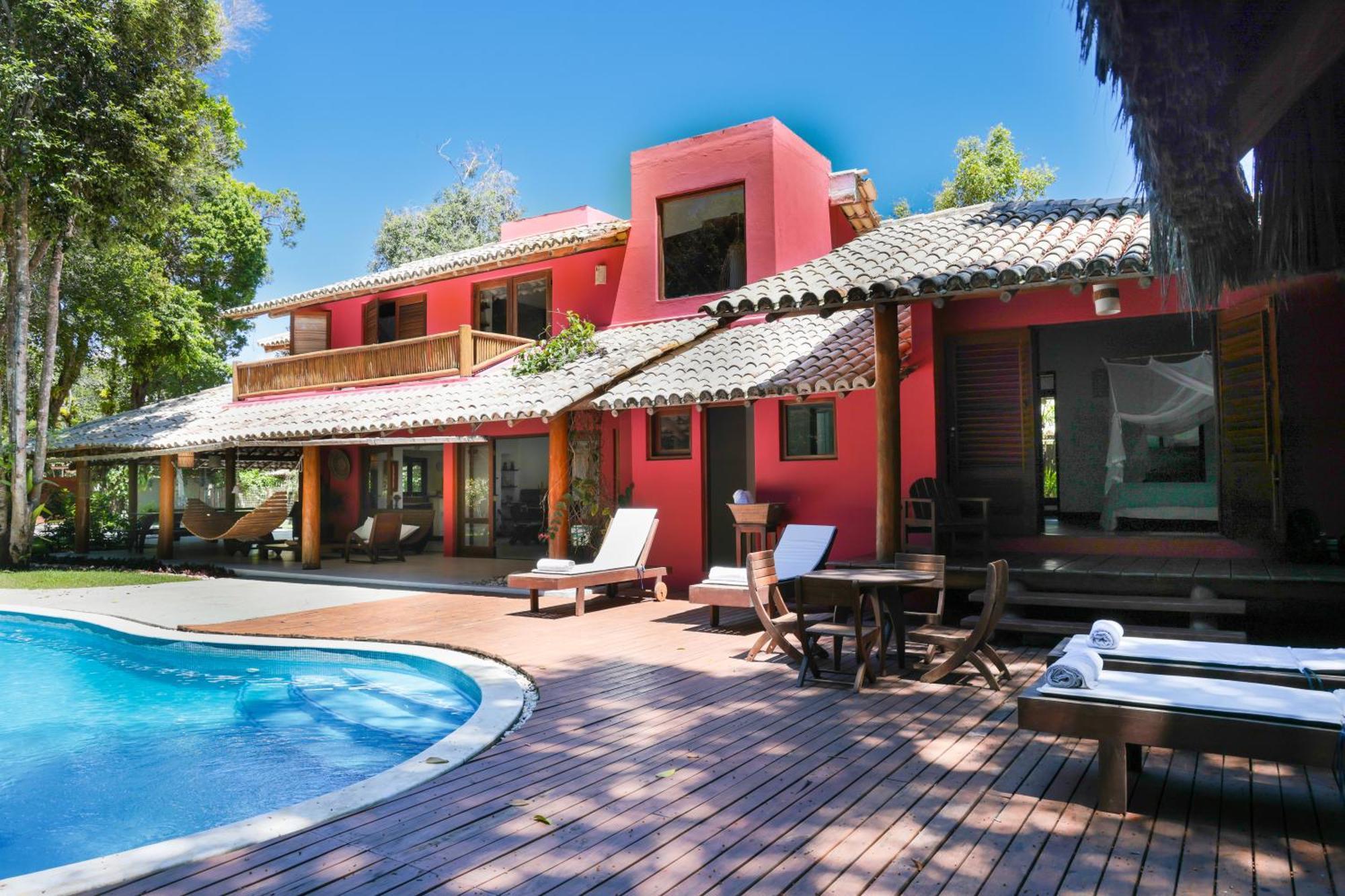 Casa Rosa Coqueiros Villa Porto Seguro Buitenkant foto